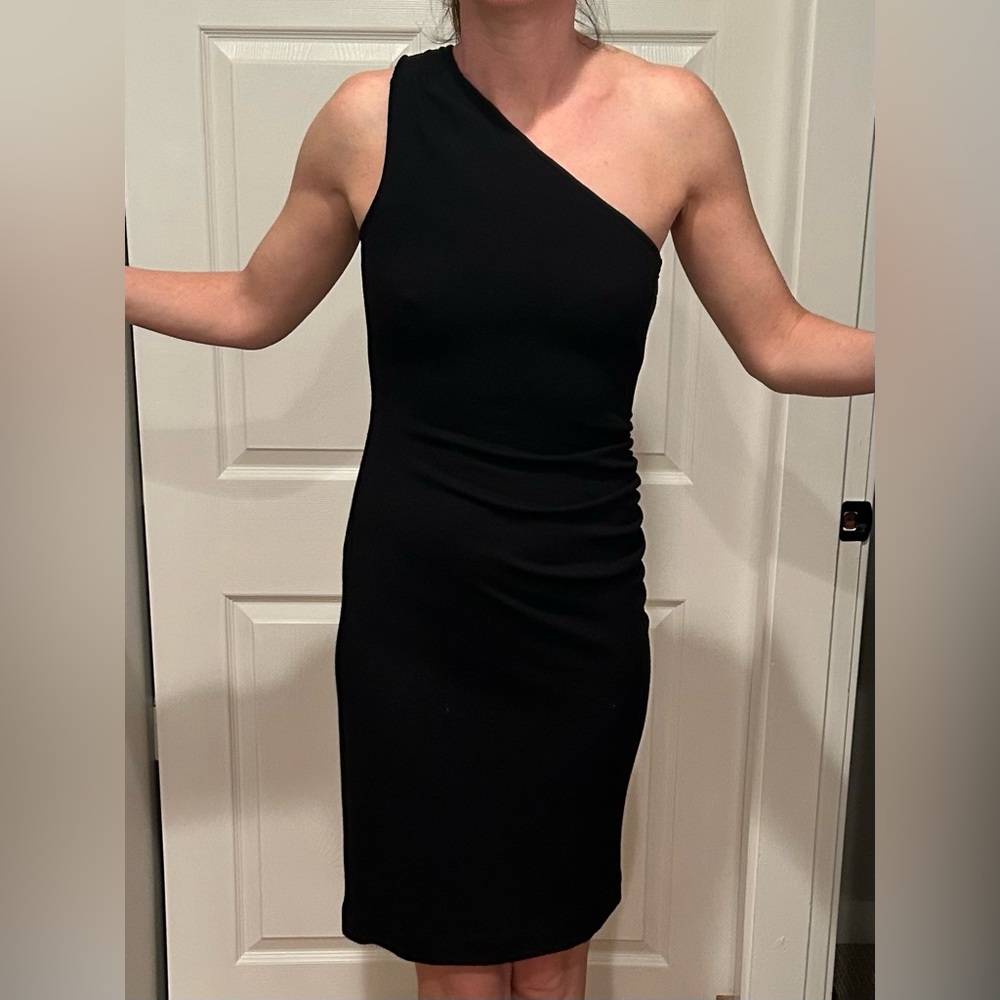 Banana Republic Black One-Shoulder Dress - Size 2